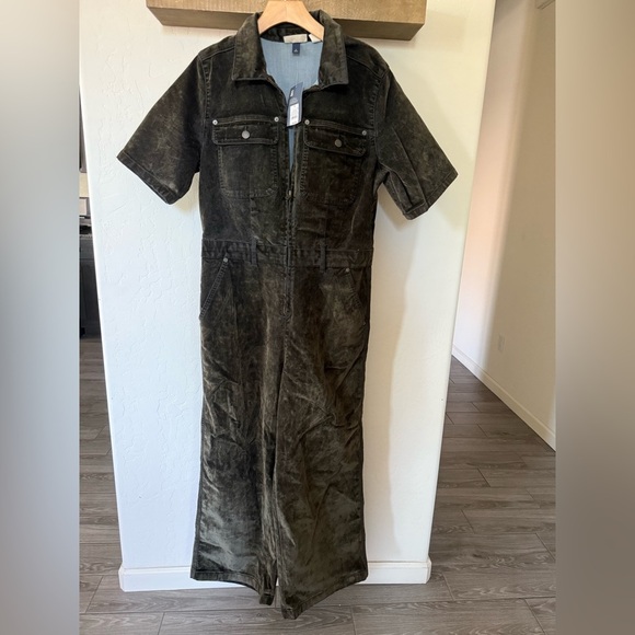 Universal Thread|Charcoal Olive wide leg utility Jumpsuit,short sleeve•••NWT, 12 - Picture 6 of 16